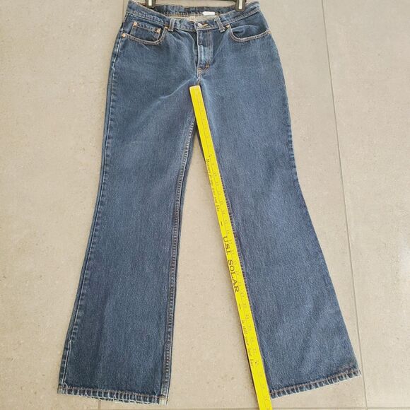 VTG JORDACHE WOMENS WIDE LEG JEANS Retro Denim Long Jeans Tall SZ 13/14 - Picture 8 of 13